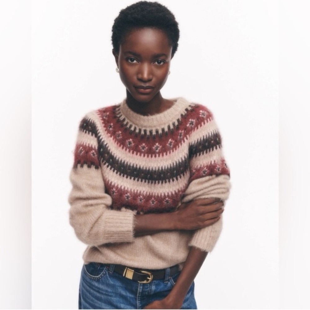 Madewell Fair Isle Alpaca-Blend Sweater